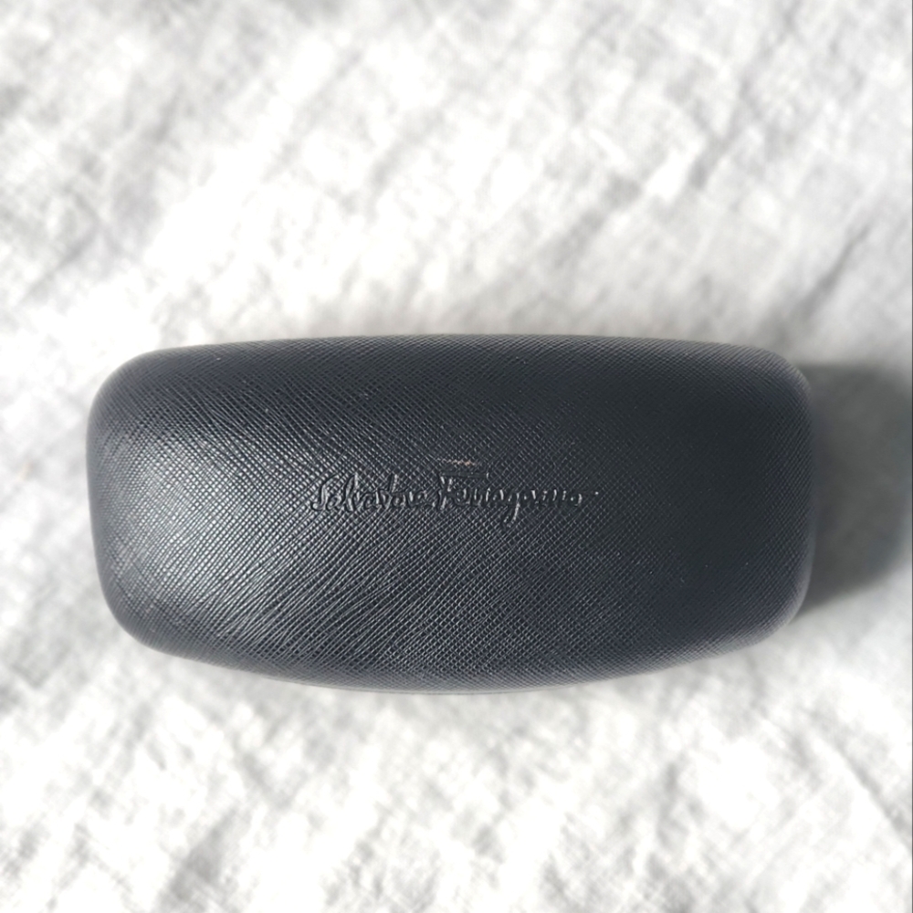 Salvatore Ferragamo Sunglass Hardcase with Cleaning Cloth. Never used.